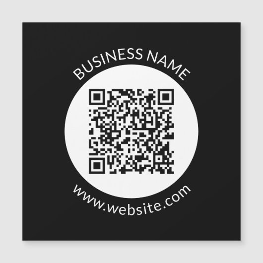 Uw geüploade QR-code | Bewerkbare tekst en kleuren (Voorkant)