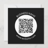 Uw geüploade QR-code | Bewerkbare tekst en kleuren (Voorkant)