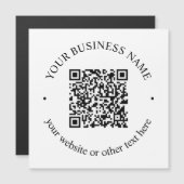 Uw geüploade QR-code plus bewerkbare circulaire te (Voorkant / Achterkant)