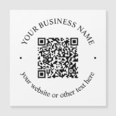 Uw geüploade QR-code plus bewerkbare circulaire te (Voorkant)