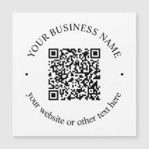 Uw geüploade QR-code plus bewerkbare circulaire te