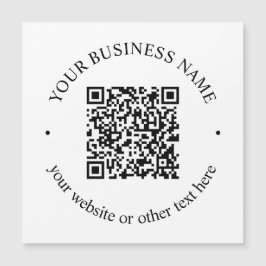 Uw geüploade QR-code plus bewerkbare circulaire te