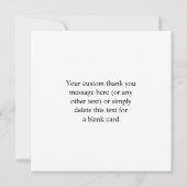 Uw geüploade QR-code plus bewerkbare circulaire te Bedankkaart (Achterkant)