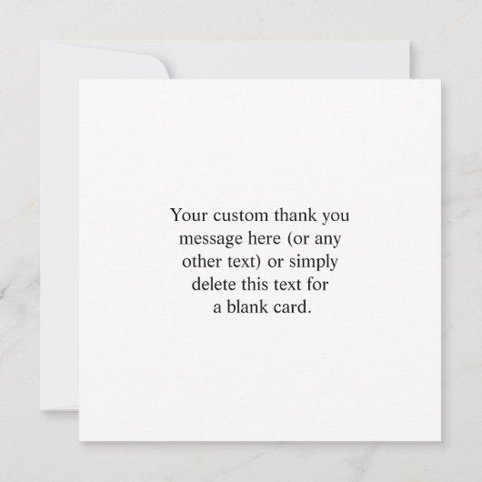 Uw geüploade QR-code plus bewerkbare circulaire te Bedankkaart (Achterkant)