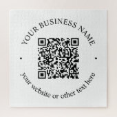 Uw geüploade QR-code plus bewerkbare circulaire te Legpuzzel (Verticaal)