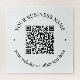 Uw geüploade QR-code plus bewerkbare circulaire te Legpuzzel