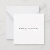 Uw geüploade QR-code plus bewerkbare circulaire te Notitiekaartje (Achterkant)