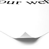 Uw geüploade QR-code plus bewerkbare circulaire te Perfect Poster (Hoek)