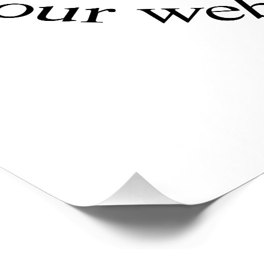 Uw geüploade QR-code plus bewerkbare circulaire te Perfect Poster (Hoek)