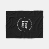 Uw geüploade zakelijke Logo of ander ontwerp Fleece Deken (Voorkant (Horizontaal))