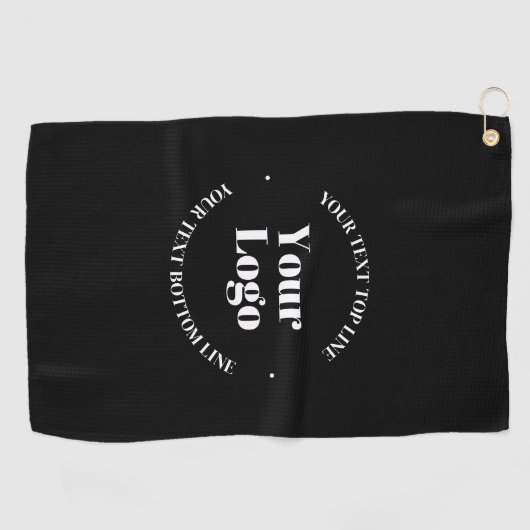 Uw geüploade zakelijke Logo of ander ontwerp Golfhanddoek (Horizontaal)