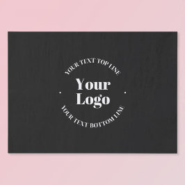 Uw geüploade zakelijke Logo of ander ontwerp Tissuepapier