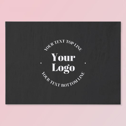 Uw geüploade zakelijke Logo of ander ontwerp Tissuepapier