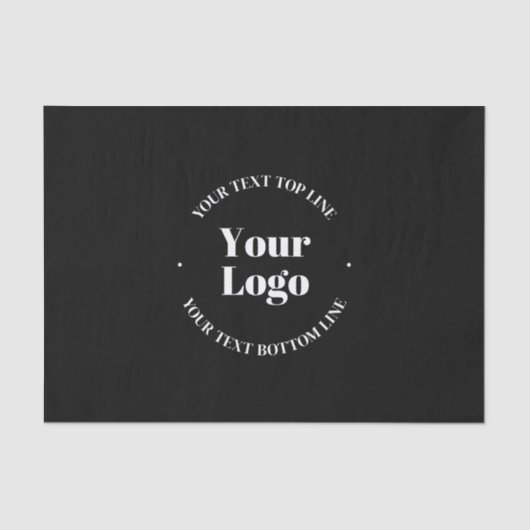 Uw geüploade zakelijke Logo of ander ontwerp Tissuepapier (Voorkant)