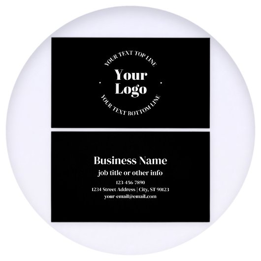 Uw geüploade zakelijke Logo of ander ontwerp Visitekaartje