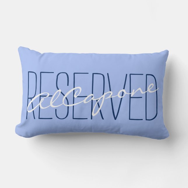 Uw Gezegde en naam: voorbehouden AlCapone Kussen (Voorkant)