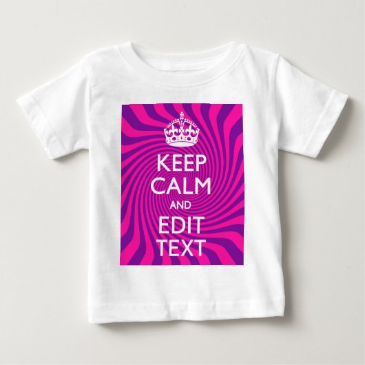 Uw Gezegde voor 'Keep Calm' op Hot Pink (Voorkant)