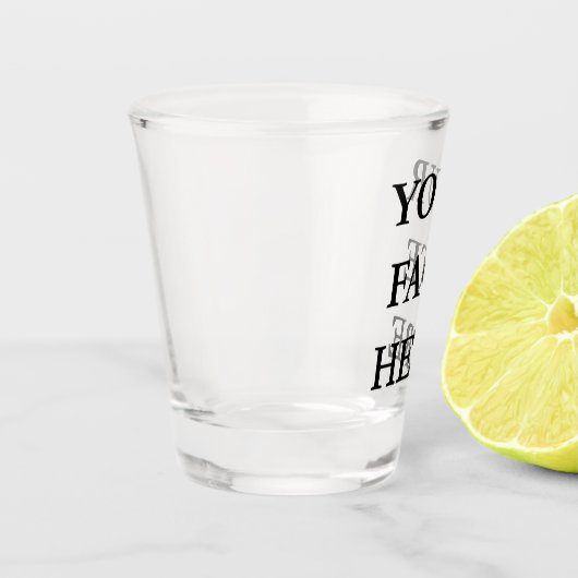 UW GEZICHT-AANgepast Shot Glas (Links)