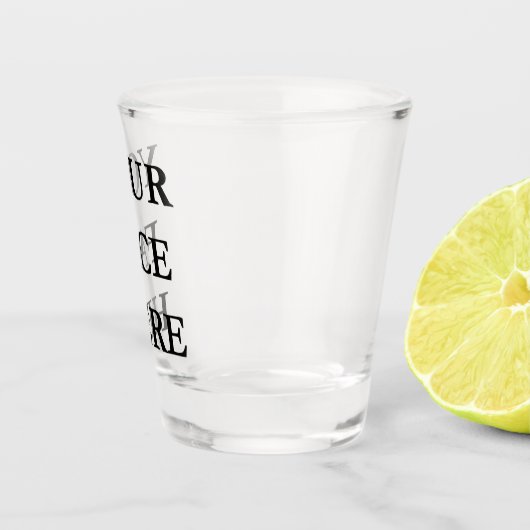 UW GEZICHT-AANgepast Shot Glas (Rechts)