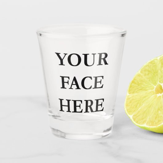 UW GEZICHT-AANgepast Shot Glas (Voorkant)