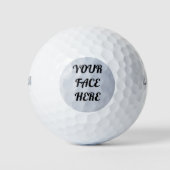 UW GEZICHT aangepaste golfbal!!! Golfballen (Voorkant)