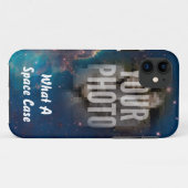 Uw gezicht in ruimte-aangepaste FOTO Case-Mate iPhone Case (Achterkant (horizontaal))