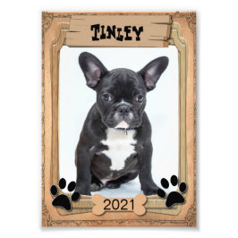 Uw gezinsplaat - Decoratief fotosjabloon Foto Afdruk