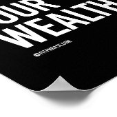 Uw gezondheid is uw rijkdom - trainingsfitness -. poster (Hoek)