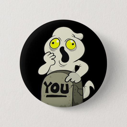 Uw Ghost Ronde Button 5,7 Cm (Voorkant)