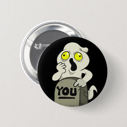 Uw Ghost Ronde Button 5,7 Cm (Voorkant /achterkant)
