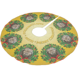 UW GOAT- OF PET-FOTO'S EN NAAM kerstgoud Kerstboom Rok