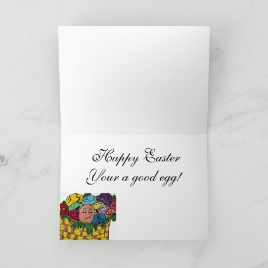 UW GOEDE EGG EASTER-kaart Feestdagen Kaart (Binnen)
