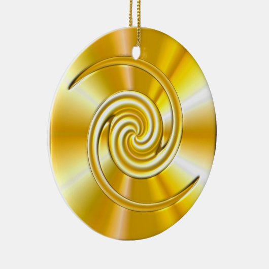 Uw gouden versiering aanpassen keramisch ornament (Rechts)