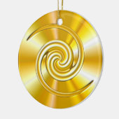 Uw gouden versiering aanpassen keramisch ornament (Links)