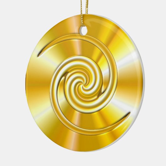 Uw gouden versiering aanpassen keramisch ornament (Links)