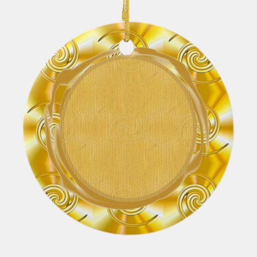 Uw gouden versiering aanpassen keramisch ornament (Achterkant)