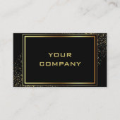 Uw Gouden Zwart Visitekaartje met Gouden Tekst (Voorkant)