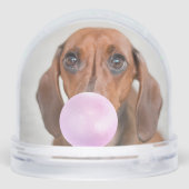 Uw grappige hond foto's, 2 totaal sneeuwbol (Achterkant)