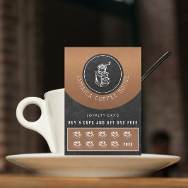 Uw gratis koffiewinkel voor logo visitekaartje