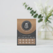 Uw gratis koffiewinkel voor logo visitekaartje (Staand voorkant)