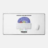 Uw grijze materie activeren Denk aan anatomisch br Bureaumat (Keyboard & Muis)