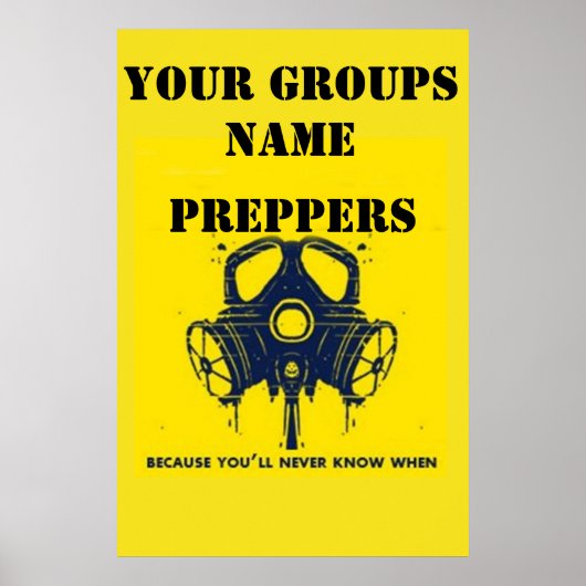 UW GROEPSNAAM POSTER (Voorkant)