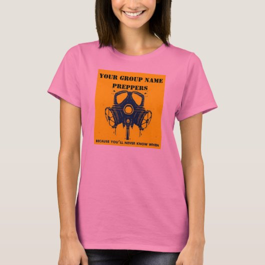 UW GROEPSNAAM T-SHIRT (Voorkant)