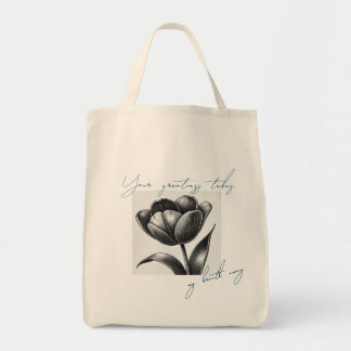 "Uw grootheid - Inspirerend tulp Canvas tas" Tote Bag