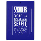 Uw haar is 90% van uw Selfie Klembord (Achterkant)