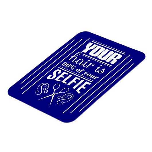 Uw haar is 90% van uw Selfie Magneet (Linkerzijde)