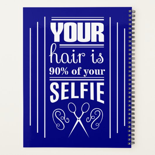 Uw haar is 90% van uw Selfie Planner (Achterkant)
