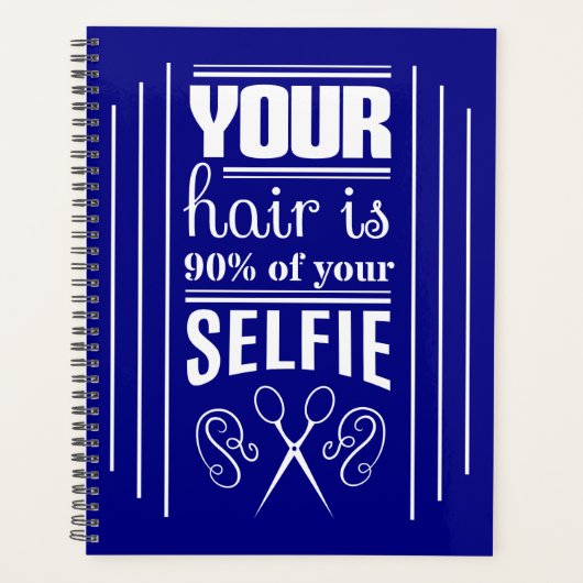 Uw haar is 90% van uw Selfie Planner (Voorkant)