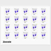 uw handen wassen vierkante sticker (Vel)