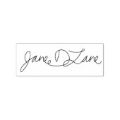 Uw handtekening Rubberen stempel (Afrduk)